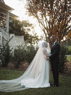 Morgan Wearing White Couture Wedding Dress by Jodi Moylan