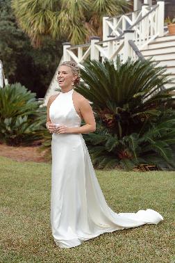 Morgan Wearing White Couture Wedding Dress by Jodi Moylan
