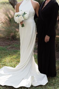Morgan Wearing White Couture Wedding Dress by Jodi Moylan