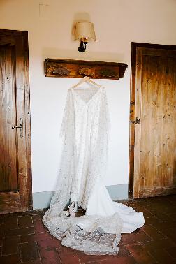 Caroline wearing White Couture by Jodi Moylan