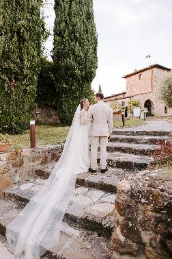 Caroline wearing White Couture by Jodi Moylan