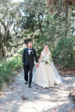 Abigail wearing a White Couture wedding gown by Jodi Moylan